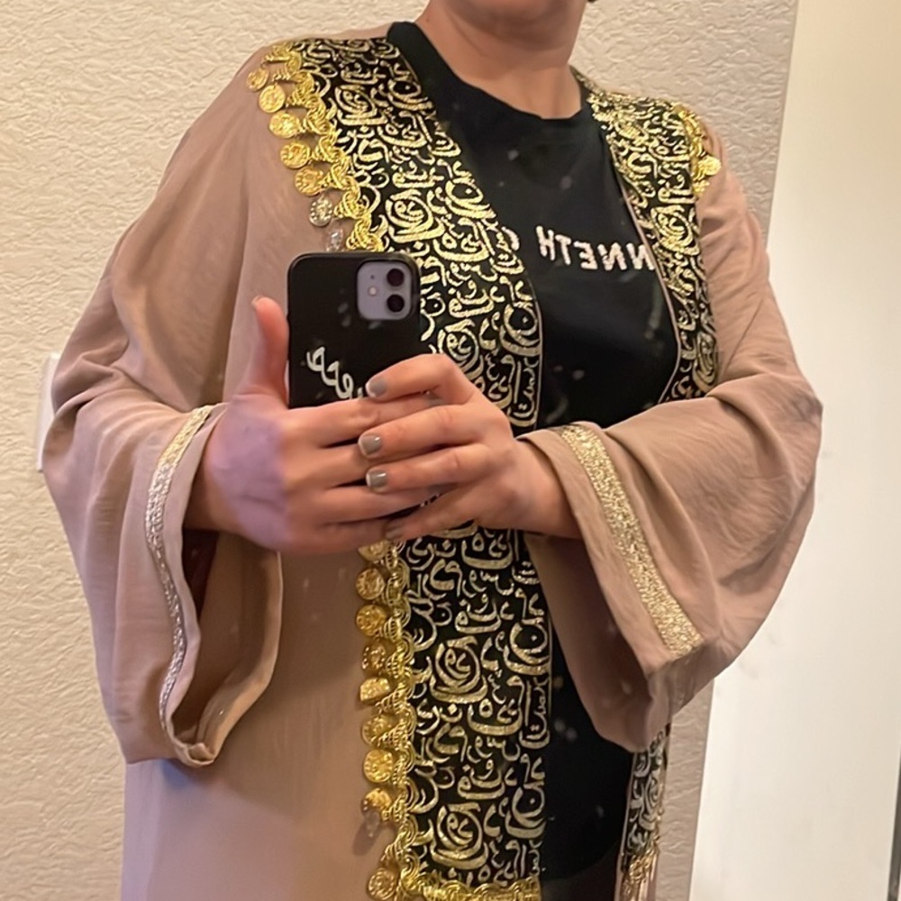 Free size Dubai abaya . Fits 6-8 - Picture 5 of 11